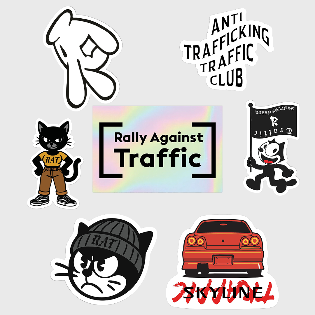 Rally Against Traffic Shirt & Sticker Bundle