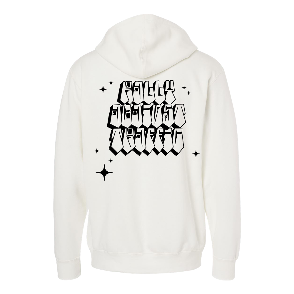 R Logo Graffiti Hoodie