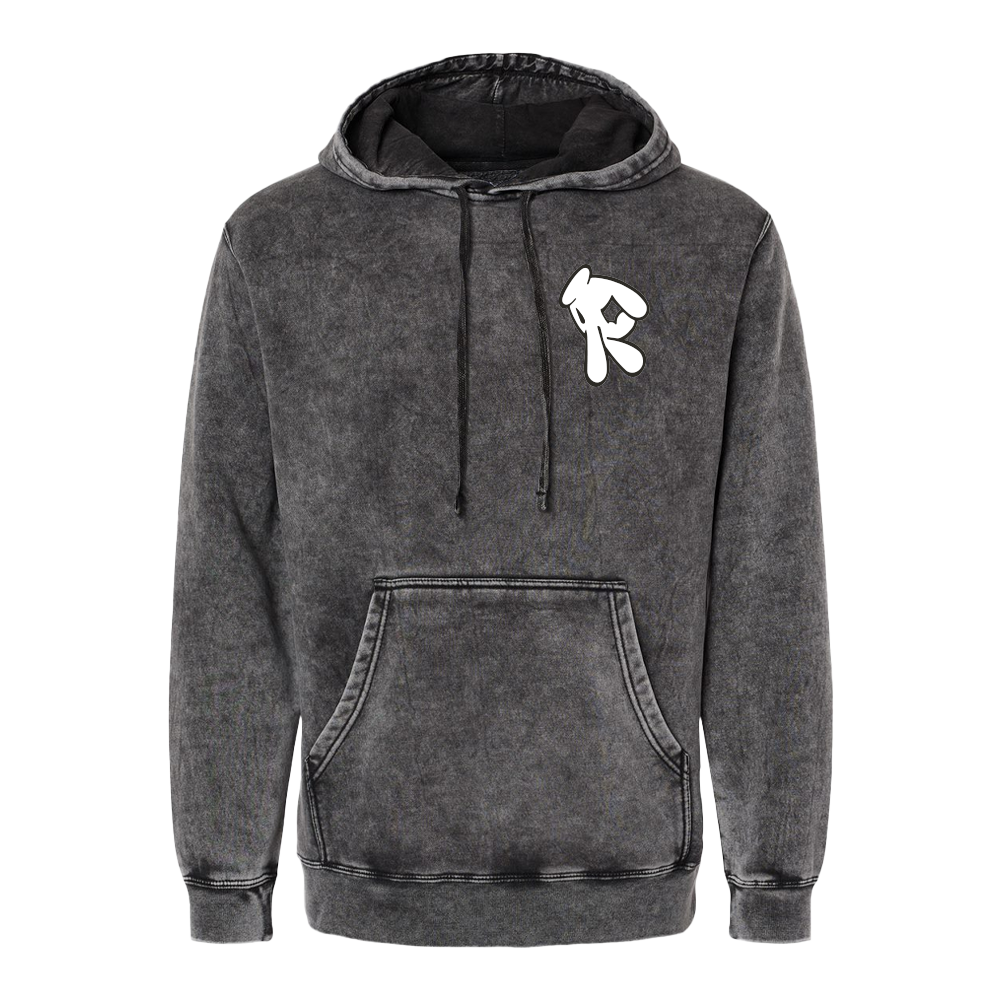 R Logo Graffiti Hoodie