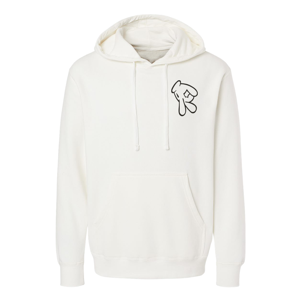 R Logo Graffiti Hoodie