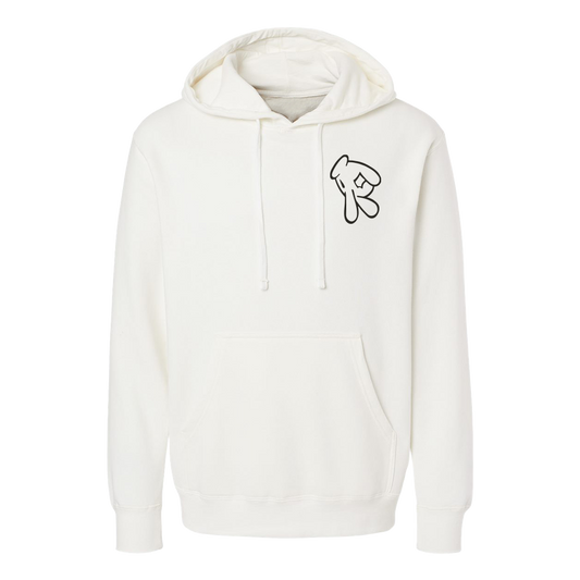 R Logo Graffiti Hoodie